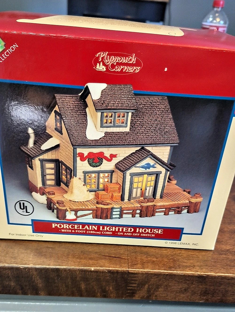 Porcelain Corners Porcelain Lighted House Holiday Decor